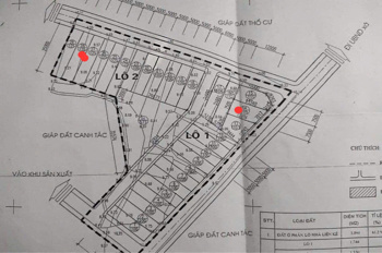 BÁN 2 LÔ ĐẤT ĐẸP XÃ CỔ ĐÔNG (XÃ ĐOÀI PHƯƠNG) SƠN TÂY-105M VÀ 125M-GIÁ CHỈ 3,25 TỶ