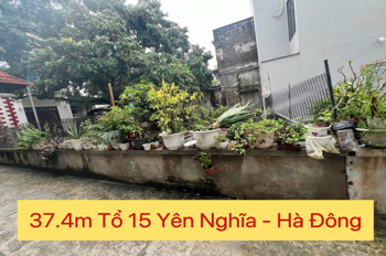 CHÍNH CHỦ CẦN BÁN LÔ ĐẤT 37,4M TẠI YÊN NGHĨA-HÀ ĐÔNG-HÀ NỘI