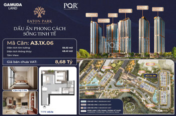 Giỏ hàng căn hộ Eaton Park giá gốc CĐT -  căn hộ cao cấp 1PN, 2PN, 3PN, Shophouse Eaton Park 