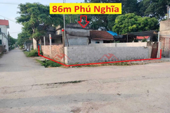 ĐẤT ĐẸP GIÁ RẺ 86M TẠI PHÚ NGHĨA-CHƯƠNG MỸ-HÀ NỘI