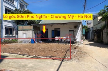 LÔ GÓC SIÊU ĐẸP 80M TẠI KHU CÔNG NGHIỆP PHÚ NGHĨA-CHƯƠNG MỸ-HÀ NỘI