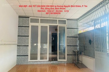 NHÀ ĐẸP - GIÁ TỐT CẦN BÁN CĂN NHÀ tại Đường Nguyễn Bỉnh Khiêm, P. Tân Phú, Đồng Xoài, Bình Phước