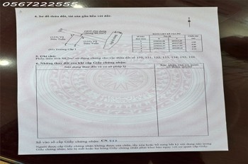Chính chủ bán mảnh đất vuông vắn, vị trí đẹp Tại Tổ 9 Hoà Nghĩa - Dương Kinh