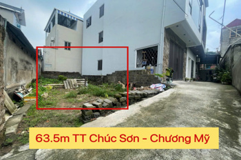 CHÍNH CHỦ BÁN LÔ ĐẤT 63,5M TẠI TT CHÚC SƠN-CHƯƠNG MỸ-HÀ NỘI