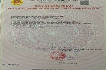 Bán Đất Mặt Tiền Trần Văn Chẩm, Phước Vĩnh An - Kinh Doanh Sinh Lời Cao