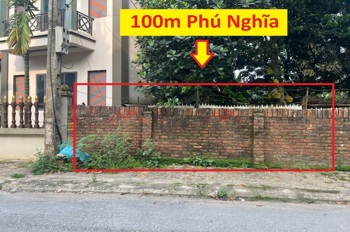 SIÊU VÍP LÔ ĐẤT ĐẸP 100M TẠI KHU CÔNG NGHIỆP PHÚ NGHĨA-CHƯƠNG MỸ-HÀ NỘI
