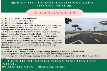 Bán Đất Dự Án Hoàng Liệt Hoàng Mai - Vị Trí Vàng, Tiềm Năng Sinh Lời Cao