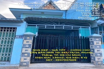 NHÀ ĐẸP – GIÁ TỐT  – CHÍNH CHỦ CẦN BÁN NHÀ TẠI 945/79/10, Phước Thắng, TP. Hồ Chí Minh