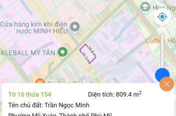 Chủ cần bán lô đất mặt tiền D10, ngang 20x 40 mỹ xuân phú mỹ