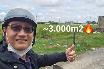 Bán 3000m2 đất 3 mặt tiền 60x50, Xã Hưng Long, Bình Chánh chỉ 2,7tr/m2