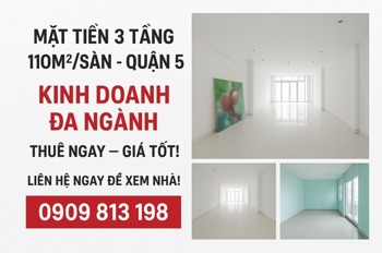 Cho Thuê Mặt Tiền Phường Chợ Quán, Quận 5 - Vị Trí Đắc Địa, Kinh Doanh Đa Ngành