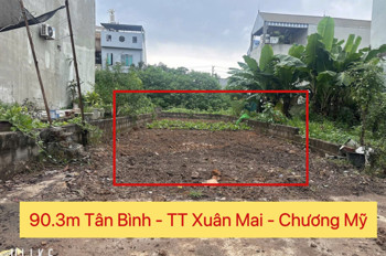 SIÊU HÓT CHÍNH CHỦ BÁN LÔ ĐẤT 90,3M TẠI TT XUÂN MAI-CHƯƠNG MỸ-HÀ NỘI