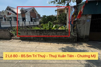 CHÍNH CHỦ BÁN 2 LÔ ĐẤT 80M VÀ 85,5M TẠI THỦY XUÂN TIÊN-CHƯƠNG MỸ-HÀ NỘI