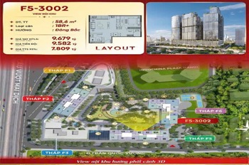 Bán Căn Hộ Sun Feliza Suites Cầu Giấy - 1PN - View Đẹp - Giá Tốt