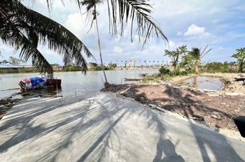 1.4x tỷ 50.9m2 + 100m2 ao giáp sông He Dương Kinh Zalo 0567222555