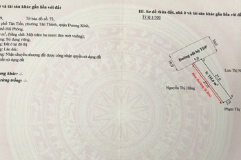 24xtr/m2 135m2 Tân Thành Dương Kinh Zalo 0567222555