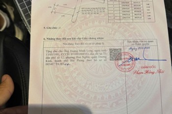 12.5 triệu/m2 89m2 Hòa Nghĩa Dương Kinh Zalo 0567222555