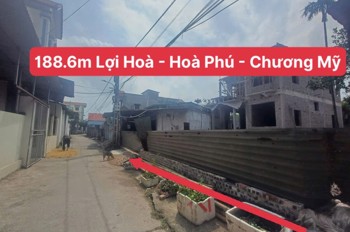 CHÍNH CHỦ BÁN LÔ ĐẤT 188,6M TẠI HÒA PHÚ-CHƯƠNG MỸ-HÀ NỘI