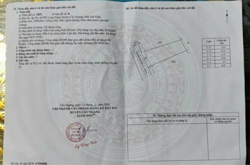 HOT HOT - CẦN BÁN LÔ ĐẤT TẠI  Mỹ Long Nam, huyện Cầu ngang tỉnh Trà Vinh