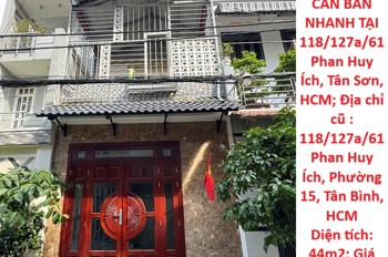 NHÀ ĐẸP – GIÁ TỐT  – CHÍNH CHỦ CẦN BÁN NHANH TẠI 118/127a/61 Phan Huy Ích, Tân Sơn, HCM