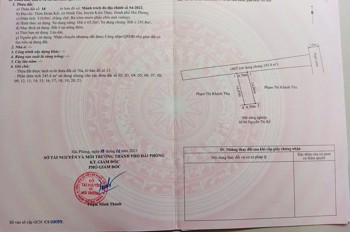 950 triệu – 65.5m2 Minh Tân Kiến Thụy Zalo 0567222555