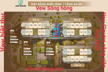 Chung cư Jade Square Giá cực tốt chỉ từ 90tr/m2 quá rẻ lợi nhuận thanh khoản nhanh, xem ngay
