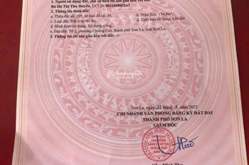 Tôi là chính chủ bán gấp đất tại Tổ 2, Phường Chiềng Cơi, Sơn La