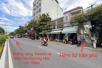 BÁN ĐẤT TẶNG NHÀ CẤP 4 – HẺM 52 TRẦN PHÚ, VĨNH NGUYÊN, NHA TRANG