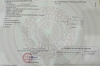 1.15 tỷ 74m2 Hòa Nghĩa Dương Kinh gần Cầu Rào 3 Zalo 0567222555