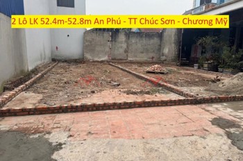 SIÊU PHẨM 2 LÔ ĐẤT 52,4M VÀ 52,8M TẠI TT CHÚC SƠN-CHƯƠNG MỸ-HÀ NỘI