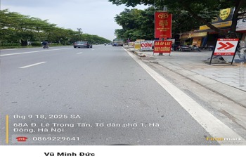 🔥 Lô đất mặt phố Lê Trọng Tấn, Hà Đông: Vị trí vàng, tiềm năng kinh doanh