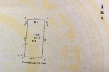 Bán đất mặt phố Đại Cồ Việt, Hai Bà Trưng - 64m2, Mặt tiền 5m, Vị trí Vàng