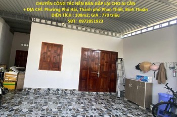 Nhà Mới Xây (Phường Phú Hài, Thành Phố Phan Thiết )Cần Chuyển Công Tác Nên Bán Gấp Lại Cho Ai Cần