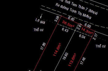 CẶP ĐẤT (6x23) MẶT TIỀN TAM ĐÔNG 2, THỚI TAM THÔN, HÓC MÔN