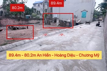CHÍNH CHỦ BÁN 2 LÔ ĐẤT 80,2M VÀ 89,4M TẠI HOÀNG DIỆU-CHƯƠNG MỸ-HÀ NỘI