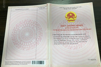 Sổ đỏ chính chủ. Quy hoạch an toàn. Khách mua yên tâm pháp lý để nắm giữ lâu dài