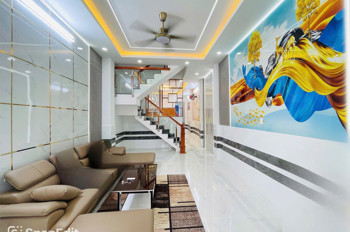 NHÀ 3 TẦNG  ĐẸP 4 X 25M – SHR LÊ THỊ RIÊNG - THỚI AN Q12– HẺM XE HƠI 5M THÔNG GẦN GV