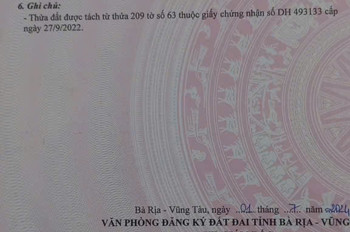 Chủ đất cần bán lô đất gần 4.000m2, đường nhựa, cách Mỹ Xuân Ngãi Giao tầm 500m