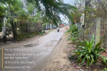 Bán đất đẹp vuông vức đường 23, Điện Nam Trung, Điện Bàn, Quảng Nam
