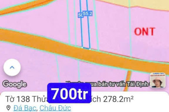 Lô 2mt 80tc giá 700tr , lô 1mt nhựa giá 620tr