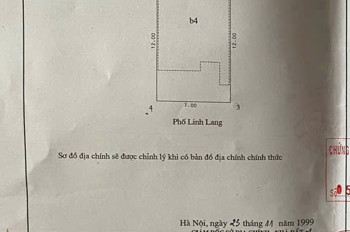 HIÊM - MẶT PHỐ LINH LANG - MẶT TIỀN QUYÊN LỰC - VỈA HÈ - SỔ VUÔNG ĐÉT