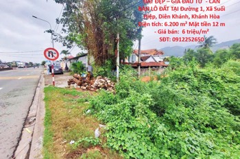 ĐẤT ĐẸP – GIÁ ĐẦU TƯ  - CẦN BÁN LÔ ĐẤT TẠI Đường 1, Xã Suối Hiệp, Diên Khánh, Khánh Hòa