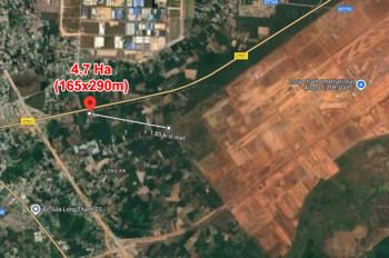 Giảm sốc 46 tỷ! 4.7Ha Đất SHR Sát sân bay Long Thành – Long An Đồng Nai SSS