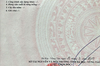MT đường nhựa bên hông Trường cấp 2 Tóc Tiên