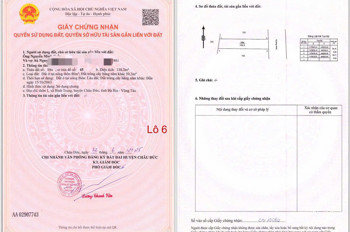 Chủ cần bán gấp 4 lô liền kề tọa lạc tại xã bình giã huyện châu Đức khu dân cư đường nhựa 7 mét