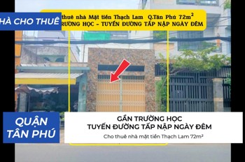 Cho thuê nhà mặt tiền Thạch Lam 72m² - 18Triệu - GẦN TRƯỜNG HỌC