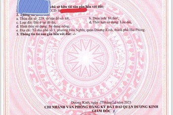 BÁN LÔ ĐẤT TUYẾN 2 HÒA NGHĨA – GẦN VINHOMES DƯƠNG KINH – GIÁ CHỈ 23,x TRIỆU/M²! ZALO 0567 222 555