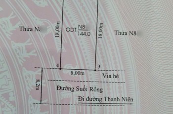 SIÊU PHẨM MẶT ĐƯỜNG SUỐI RỒNG – KHU ĐẤT ĐẤU GIÁ NGỌC XUYÊN, ĐỒ SƠN – GIÁ CHỈ 25.x TRIỆU/M²!