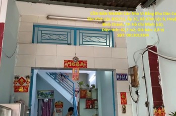 NHÀ VỊ TRÍ ĐẸP- GIÁ TỐT CẦN BÁN NHANH Căn Nhà Vi Bằng Khu Dân Cư Tân Vĩnh Lộc (Vĩnh Lộc B cũ)