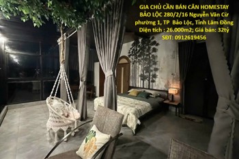 GIA CHỦ CẦN BÁN CĂN HOMESTAY BẢO LỘC - PHƯỜNG 1, Cách Đường Nguyễn Văn Cừ 200m